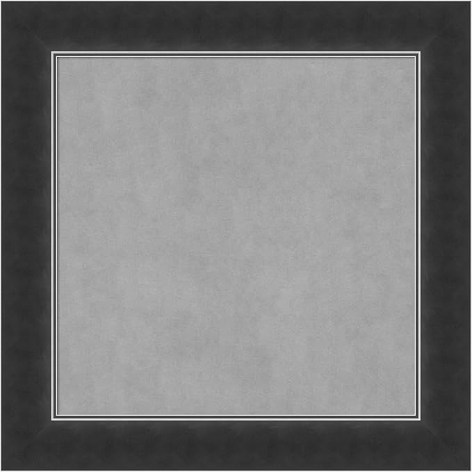 Amanti Art Black Framed Magnetic Board 15x15 X-Small Vision Board for use with Magnets, 100% Metal Sheet to Display Items as Office Decor or for Home Organization in mudroom, Kitchen or Kids Room