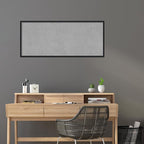 Amanti Art Black Framed Magnetic Board 21x49 Oversize Vision Board for use with Magnets, 100% Metal Sheet to Display Items as Office Decor or for Home Organization in mudroom, Kitchen or Kids Room