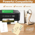 Silunkia 120 Sheets Brown Cardstock 8.5 x 11 Kraft Paper, 92lb Thick Printer Paper Card Stock for Greeting Cards, Stationery, Wrapper, Office Printing, Crafts, Invitations