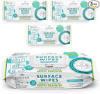 Juniper CLEAN 3 Pack Surface Cleaning Wipes with Bleach, All-Purpose Cleaner for Bathroom, Kitchen, Office, 216 Count Soft Flow, Fresh Scent, Lint Free & Durable