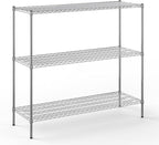Regal Altair 21" Deep x 60" Wide x 54" Height Wire Shelving Kit | 3-Tier | NSF Commercial Storage Rack Unit