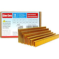 SimCos 18 Gauge 1/4" Narrow Crown Staples, Galvanized Upholstery Staples for 18 GA Pneumatic or Electric Stapler or Staple Gun (1/2"+5/8"+3/4"+1"+1 1/4"+1 1/2"-4600pcs)