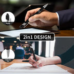 Vebermo 15 Pack Motivational Pen Set - Inspirational Quotes Retractable Ballpoint Pens for Office School Supplies, Encouragement Gifts for Women Men, Black