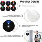 Ryetvok Office Door Sign, 6-In-1 Rotating Status Indicator (In A Meeting/Please Knock/Out Of Office/Back Soon/Working RemotelyDo Not Disturb/) Door Decor For Home Conference Room Workspace