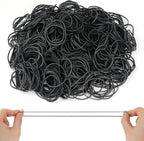 MOWPOG 700 Pcs Rubber Bands, Size #16 Reusable Elastic Rubber Band for Office Supplies File Folders, Home Packaging, Crafts DIY Bundling, Multipurpose (Black)
