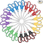 Xnluothsk 18 Packs 8" Sewing Craft Scissors Bulk,Multipurpose Heavy Duty Sharp Paper Scissors,Stainless Steel Shears for Home Office Student Teacher Supplies
