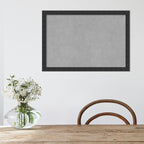 Amanti Art Black Framed Magnetic Board 18x26 Medium Vision Board for use with Magnets, 100% Metal Sheet to Display Items as Office Decor or for Home Organization in mudroom, Kitchen or Kids Room