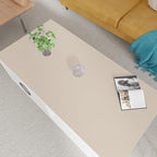 Zinkooat Leather Table Cover,1.8mm Thick,24x60 Inch Desk Cover,Large Desk Mat,Table Protector,Table Cover Protector,Desk Protector,Table Pad,(Beige+Light Gray,24x60)