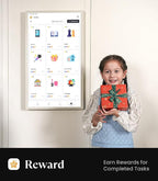 Cozyla Digital Calendar+ 2: 32’’ 4K Wall Planner Touch Screen Chore Chart Customize Dashboard Smart Electronic Calendar for Family Schedules Meal Planner Support Any Google Play App Wall Mount White
