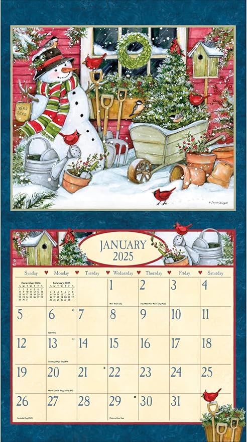 Lang, Heart and Home by Susan Winget 2025 Wall Calendar
