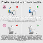 Rechteckig Lumbar Support Pillow for Office Chair, Office Home Must Haves, Back Support for Car, Back Cushion, Back Support Pillow for Chair, Height Adjustable, Dynamic Tracking of Back Movement