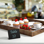 VILLCASE 10pcs Mini Chalkboard Signs Reusable Acrylic Desktop Message Boards Small Table Blackboards for Weddings Parties Restaurant Display
