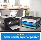 EASEPRES 3 Tier Mesh Desk Organizer Tray, File Paper Letter Folder Holder Desktop Paper Sorter Mail Organization Rack Storage Accessories, for Office Home School Classroom, Black