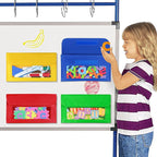 EAMAY Magnetic Marker Pen Holder for Whiteboard or Fridge Magnet Pencil Cup Storage Organizer ,Magnetic Storage Pockets, Whiteboard Accessory Case for Home Office School Supply Storage-Set of 4