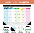 COMIX 12 Month Desk Calendar 2026 (Jan 2026–Dec 2026) – 17" x 12" Wall Calendar with to-Do List & Notes,2026 Calendar Monthly Planner for Home, School, or Office Organization