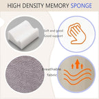 COMFelicify Foot Rest for Under Desk at Work, Ergonomic Under Desk Footrest with Washable Cover, Memory Foam Foot Stool for Office Chair & Gaming Chair, Back & Hip Pain Relief, Light Grey