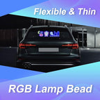 GOTUS Programmable LED Sign,Scrolling Flexible Digital Signs,LED Car Sign,Control by Bluetooth APP Control,DIY Design Text, Patterns, Animations
