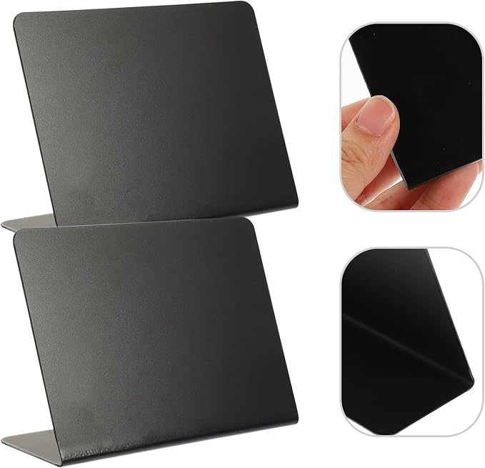 VILLCASE 10pcs Mini Chalkboard Signs Reusable Acrylic Desktop Message Boards Small Table Blackboards for Weddings Parties Restaurant Display