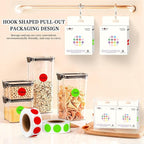 PARLAIM 2 Rolls 2000PCS 3/4" Round Circle Color-Code Dot Stickers,2 Color Style Colorful Coding Label Sticker for Home Office Classroom(Red+Light Green)