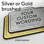 Custom Outdoor Decorative Metal Signs, Personalized Aluminum, Waterproof, Design 1, Metallic Silver, 30x24 In