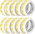Perco Metallic Gold 1-Inch Perforated Circle Dot Sticker Labels — 10 Rolls, 10,000 Round Stickers — with Permanent Adhesive for Awards, Invitations, Events, Gift Packaging, Crafting — Made in USA