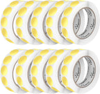 Perco Metallic Gold 1-Inch Perforated Circle Dot Sticker Labels — 10 Rolls, 10,000 Round Stickers — with Permanent Adhesive for Awards, Invitations, Events, Gift Packaging, Crafting — Made in USA