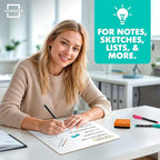 Scribbledo Small White Board Dry Erase Mini Whiteboard 9x12 Inch Small Dry Erase Board Marker Board Dry Erase Lapboards Handheld Personal White Boards for Students Whiteboard Office