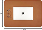 ANECDOTE Vegan Leather Desk Pad - 23.6"x17" Desk Mat for Your Office. This Quality Large Mouse Pad has Chic Elegance, Professional Look & Satisfying Touch - The Perfect Leather Mouse Pad for You!
