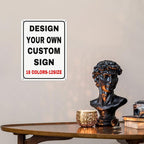 Custom Outdoor Metal Personalized Sign With Your Photo, Text, Logo - Decorative Wall Sign for Business, Workplace, Office, Home