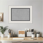 Amanti Art Silver Framed Magnetic Board 18x24 Small Vision Board for use with Magnets, 100% Metal Sheet to Display Items as Office Decor or for Home Organization in mudroom, Kitchen or Kids Room