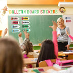 80PCS Back to School Name Tags for Classroom - Glue Point Pencil Blank Labels for Desk Cubbies Locker Storage Bin Bulletin Board Decorations,for Kindergarten Preschool 1st 2nd 3rd Grade Supplies