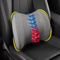 Lofty Aim Lumbar Support Pillow for Car, Memory Foam Lumbar Pillow for Lower Back Pain Relief - Back Cushion for Driving, Chair Support for Car-Office Chair, Wheelchair - Gray