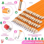 Donyang 360 Pack #2 Pencils Bulk, Pre-Sharpened Number 2 HB Yellow Pencils with Top Erasers for Writing, Drawing, Sketching, Teacher Essentials Office Accessories