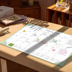 Gannyfer Desk Calendar 2026 with Desktop Mat, Simplified Large 22" x 17" Desktop Pad Calendar, 18 Month Desk Calendar, Use Now to Dec 2026, Office Supplies Perfect for Home School and Office - Green