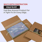 Tape Logic Literature Mailer, 12 1/8" x 9 1/8" x 2", Kraft (Pack of 50) Easy-fold mailer document, catalog, brochures, books.