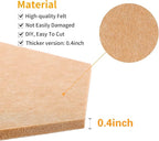 Uoisaiko 12" Large Bulletin Board with 30 Push Pins, Pack of 8 Hexagon Felt Pin Board Notice Boards for Home Office, Felt Wall Tiles for Photos Memos (Brown)