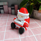 RhyNSky Christmas_Santa_Claus Postage Stamp Holder Stamp Roll Dispenser for Office Desk Accessories, No Stamps, 1.18" Core, C05