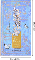 4pcs Metal Bookmarks, Butterfly Flower Theme Pretty Book Marks for Reading Women, Cute Book Markers for Writers, Kids, Teens, Men Readers, Reading Accessories Gifts for Book Lovers