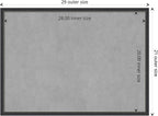 Amanti Art Black Framed Magnetic Board 21x29 Medium Vision Board for use with Magnets, 100% Metal Sheet to Display Items as Office Decor or for Home Organization in mudroom, Kitchen or Kids Room