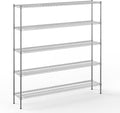 Regal Altair 14" Deep x 72" Wide x 74" Height Wire Shelving Kit | 5-Tier | NSF Commercial Storage Rack Unit