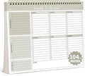 104 Pgs Weekly To Do List Notepad, 52 Duplex-Printed Undated Sheets 100 GSM（8.5"×11") Weekly Desk Planner For Work Home School Office Desk Accessories Supplies & Goal Setting Tasks - Beige