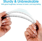 Hoiny 10 Pack Clear Protractor, 6 Inch Plastic Protractors, 180 Degrees Accurate Math Geometry Tools for School, Office, Classroom (Clear)