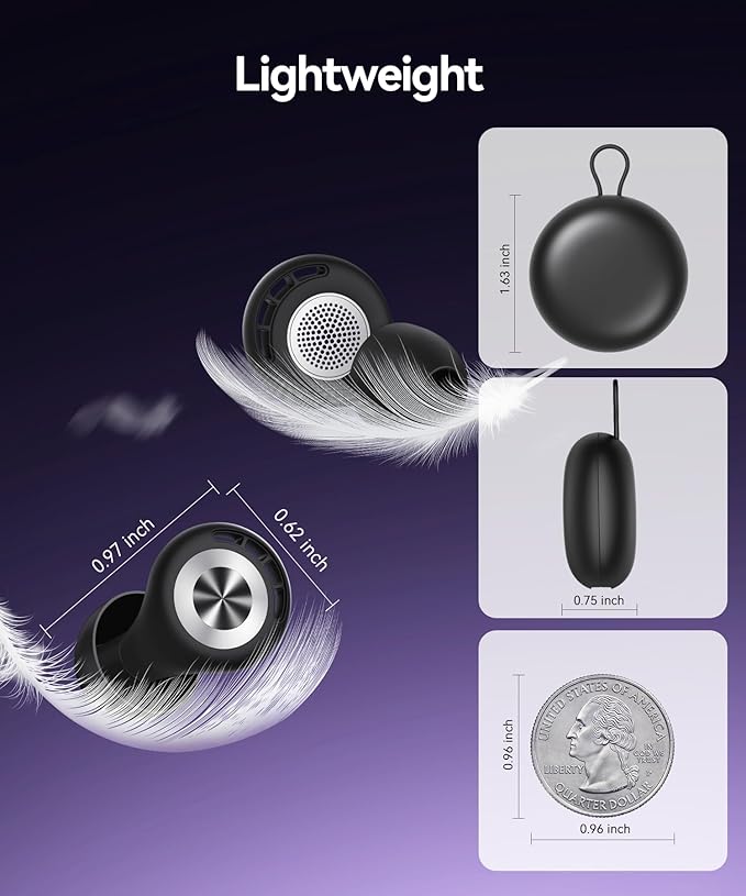 Ear Plugs for Sleeping 50dB Earplugs Noise Cancelling Ear Plugs for Noise Reduction Concerts Soft Reusable Silicone Earplugs for Snoring Side Sleepers Shooting Airplane with 7 Eartips Case Light Black