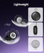 Ear Plugs for Sleeping 50dB Earplugs Noise Cancelling Ear Plugs for Noise Reduction Concerts Soft Reusable Silicone Earplugs for Snoring Side Sleepers Shooting Airplane with 7 Eartips Case Light Black