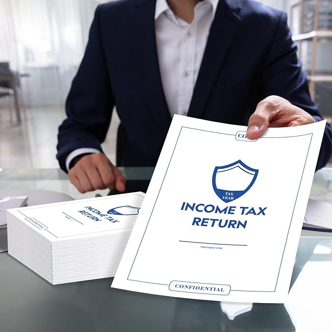 Engrowtic 100 Pcs Income Tax Return Envelope for Tax Preparers 9 x 12 Inches Open End Security Envelopes for Office Business Legal Documents Catalog Paper Mailing, White