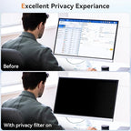 Mamol 34 Inch Curved Computer Privacy Screen Filter for 21:9 Aspect Ratio Widescreen Monitor - Anti Glare Blue Light Filter, Removable Computer Monitor Privacy Shield, Anti-Scratch Screen Protector
