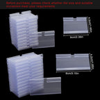 Meetory 50 Pcs Plastic Wire Shelf Label Holders, 3" x 1.65" Clear Price Tag Holder with Double Snap Lock Closure - Reusable Plastic Basket Label Holders for Market, Retail Shop, Pantry, Label Papers