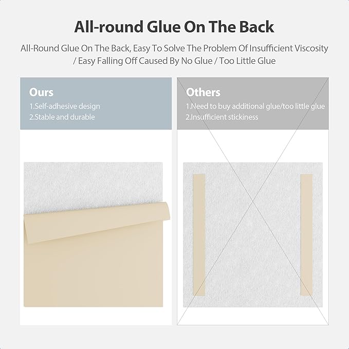 Amantech 12 Pack Acoustic Panels Self Adhesive Sound Proof Foam, High Density Sound Acoustic Panel, 12X12X0.4 Inch Square Panels in Home, Office, Reccording Room, Studio,and more(Snow White)