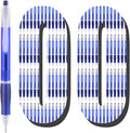 Aozora Retractable Pens Ballpoint Super Smooth Writing Pens Bulk 100 pack Medium Point 1.0mm No Bleed Click Pens with Soft Grip Blue Ink