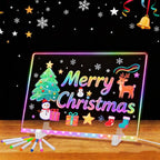 SetGame LED Drawing Board for Kids, 16 Inch Doodle LED Note Boards with Colors, 2026 Birthday Gifts for Boys Girls Ages 5 6 7 8 9 10 12+ Year Old, Magic Glow Art Toys for 6 7 8 9 10 Year Old